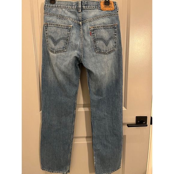 Levi's 514 Men's Slim Straight Denim Jeans Red Tab Size 20 Regular W 30 x L 30 - Picture 2 of 9